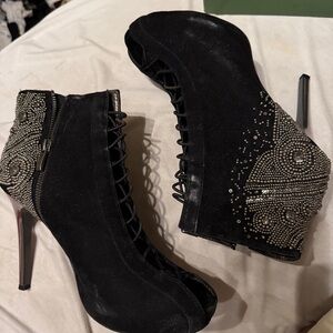 Sam Edelman Elegant‎ Black Stiletto Ankle Boots